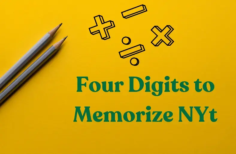 four digits to memorize nyt