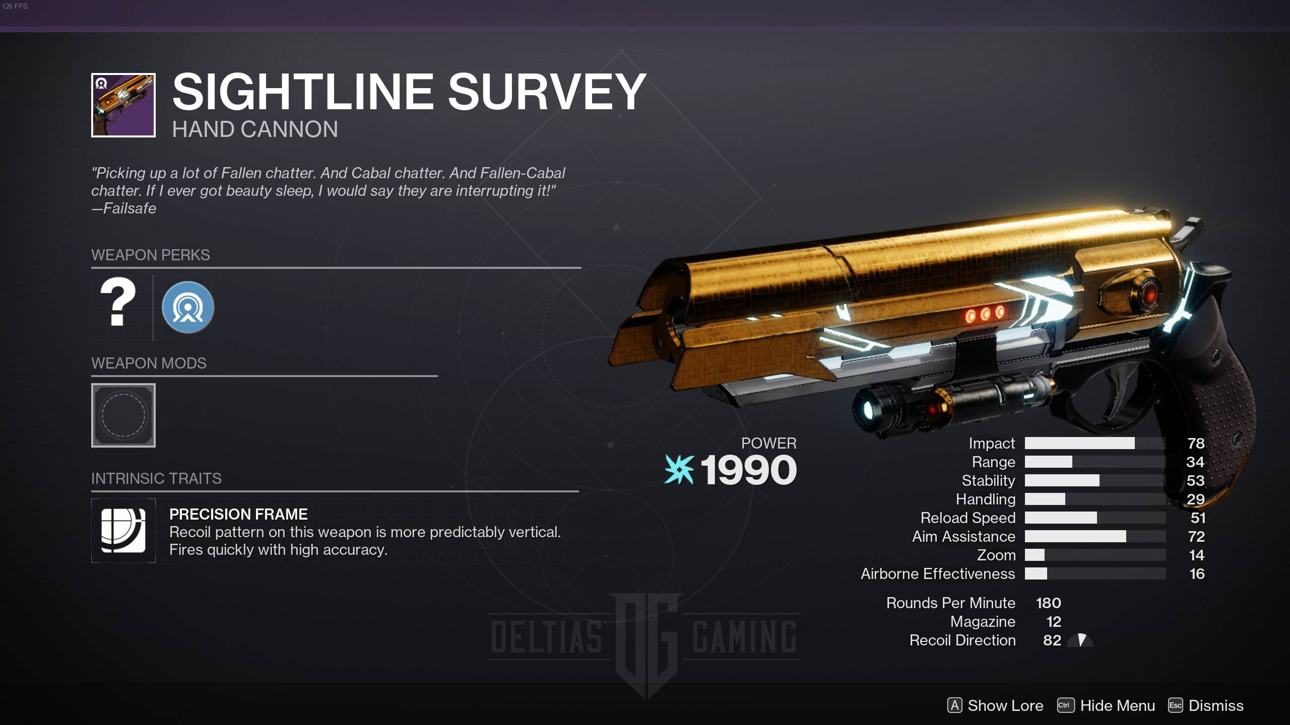 sightline survey destiny 2