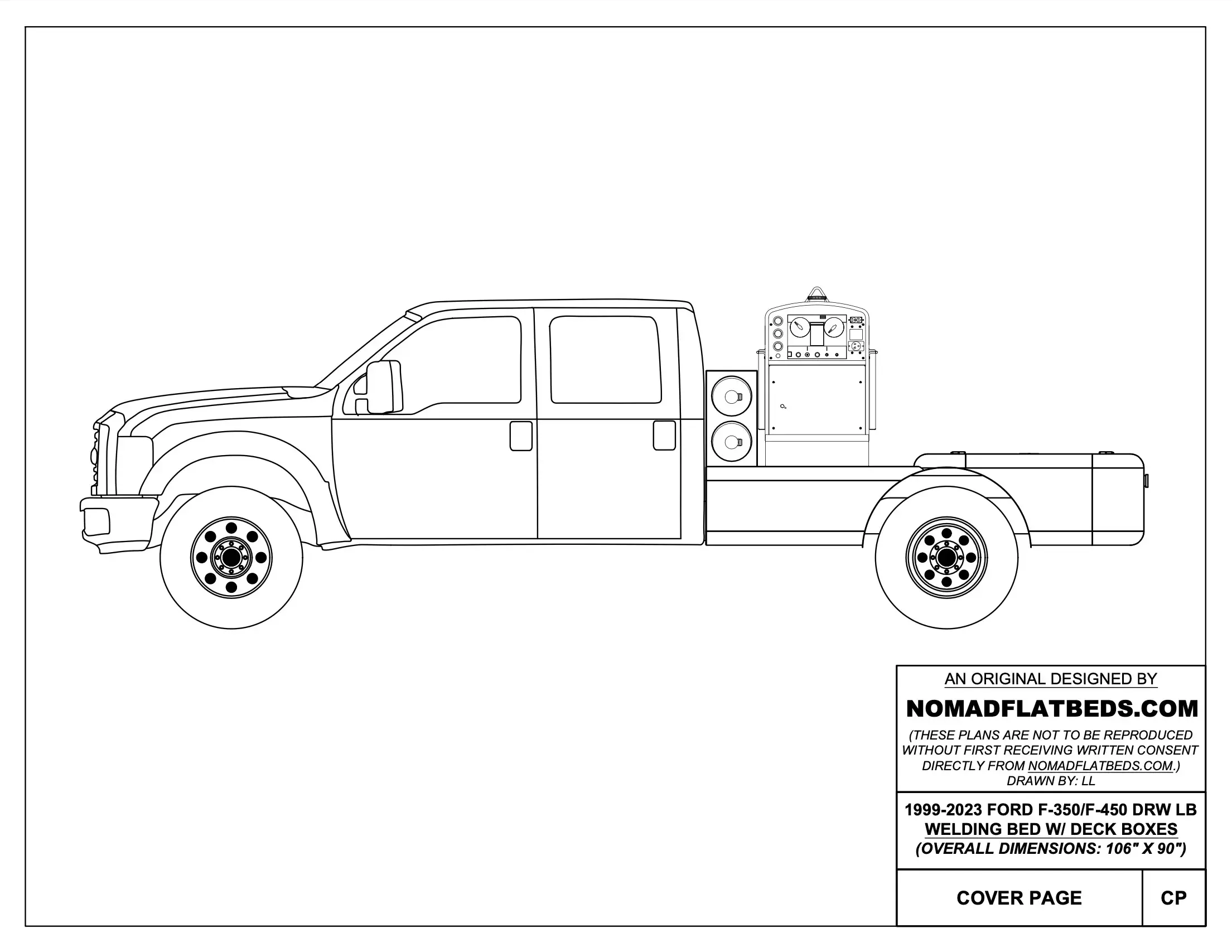 weld truck flatbed drawings pdf